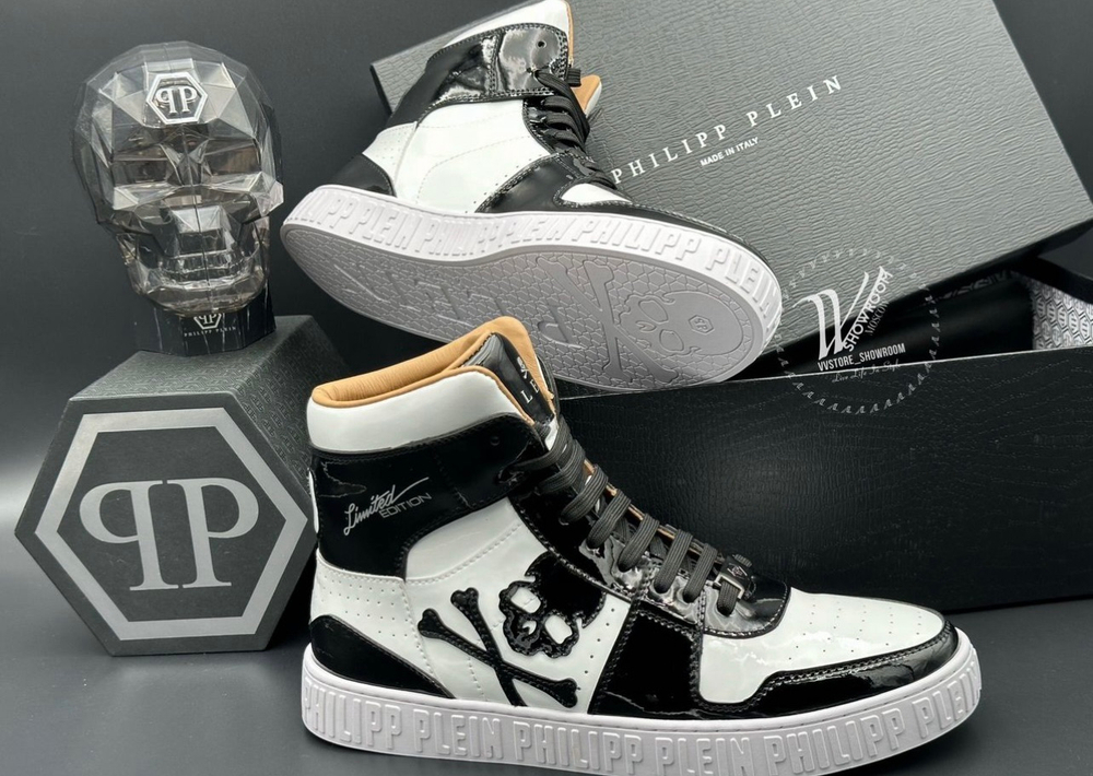 Кроссовки Hi-Top Philipp Plein Notorious Skull
