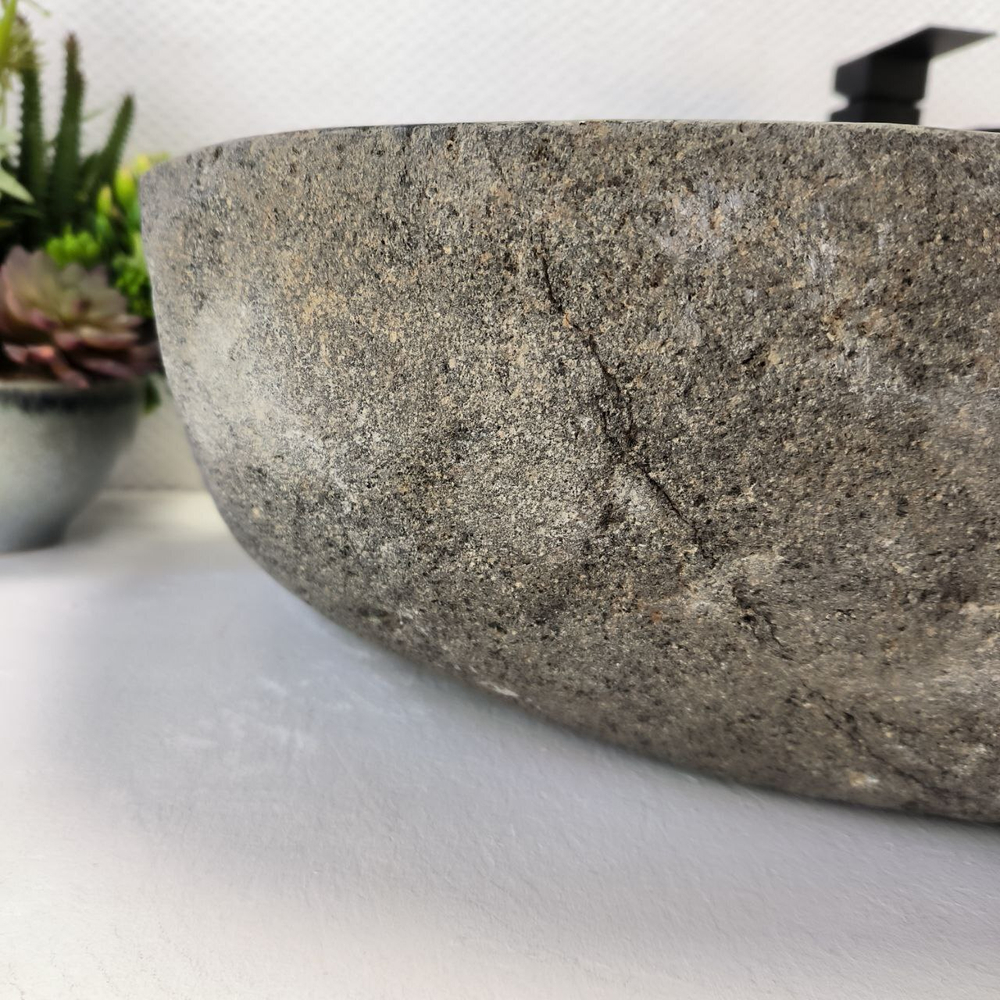 Раковина из речного камня RS-63536 (80*45*16) 0125