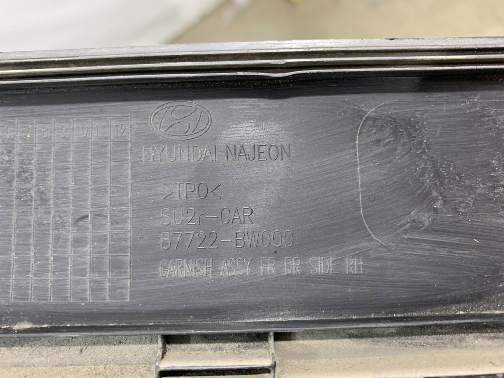 Накладка двери передней правой Hyundai Creta 2 (SU2) 21-нв Б/У Оригинал 87722BW000