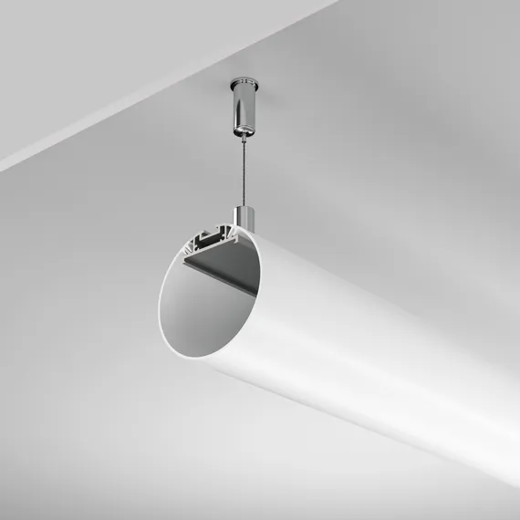 Алюминиевый профиль подвесной D60 (Серебро, 2 м), ALM-D60-S-2M Led Strip alm-d60-s-2m