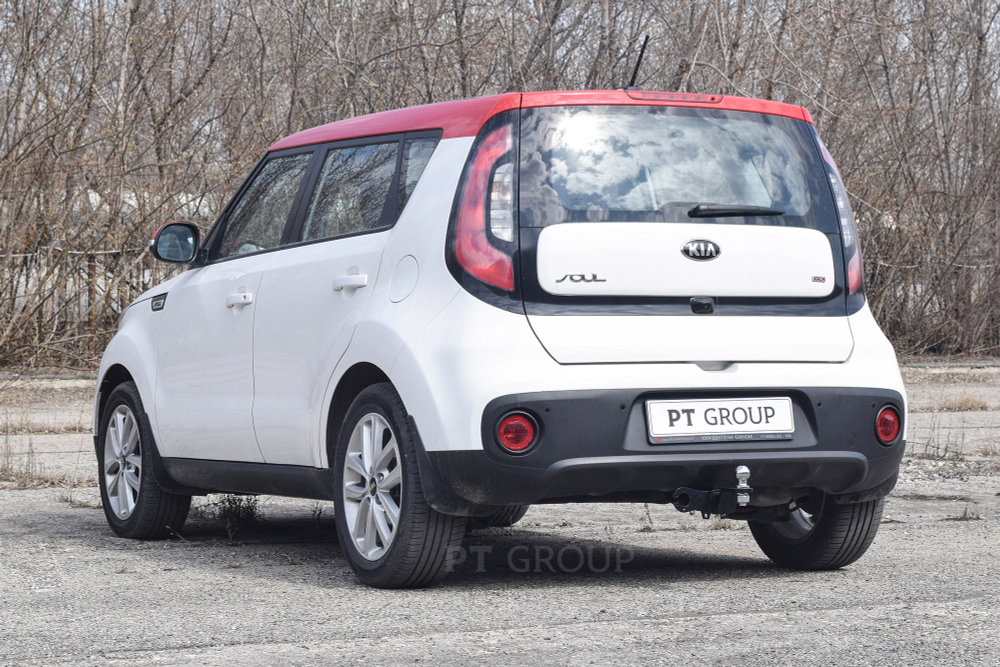 Фаркоп PT GROUP /съемный квадрат/ KIA Soul 2013-2018(паспорт и сертификат в комплекте)(без электрики) арт.KSL-13-991122.00