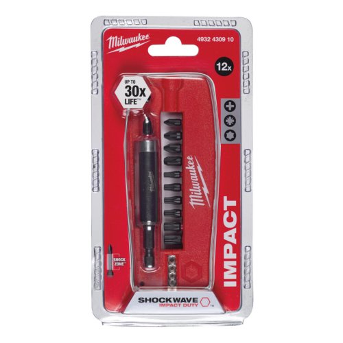 Набор бит Milwaukee SHOCKWAVE "Крокодил №2" 12шт