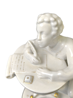 Фарфоровая статуэтка "Юный Пушкин", ЛФЗ, 1960 - 1970 гг.