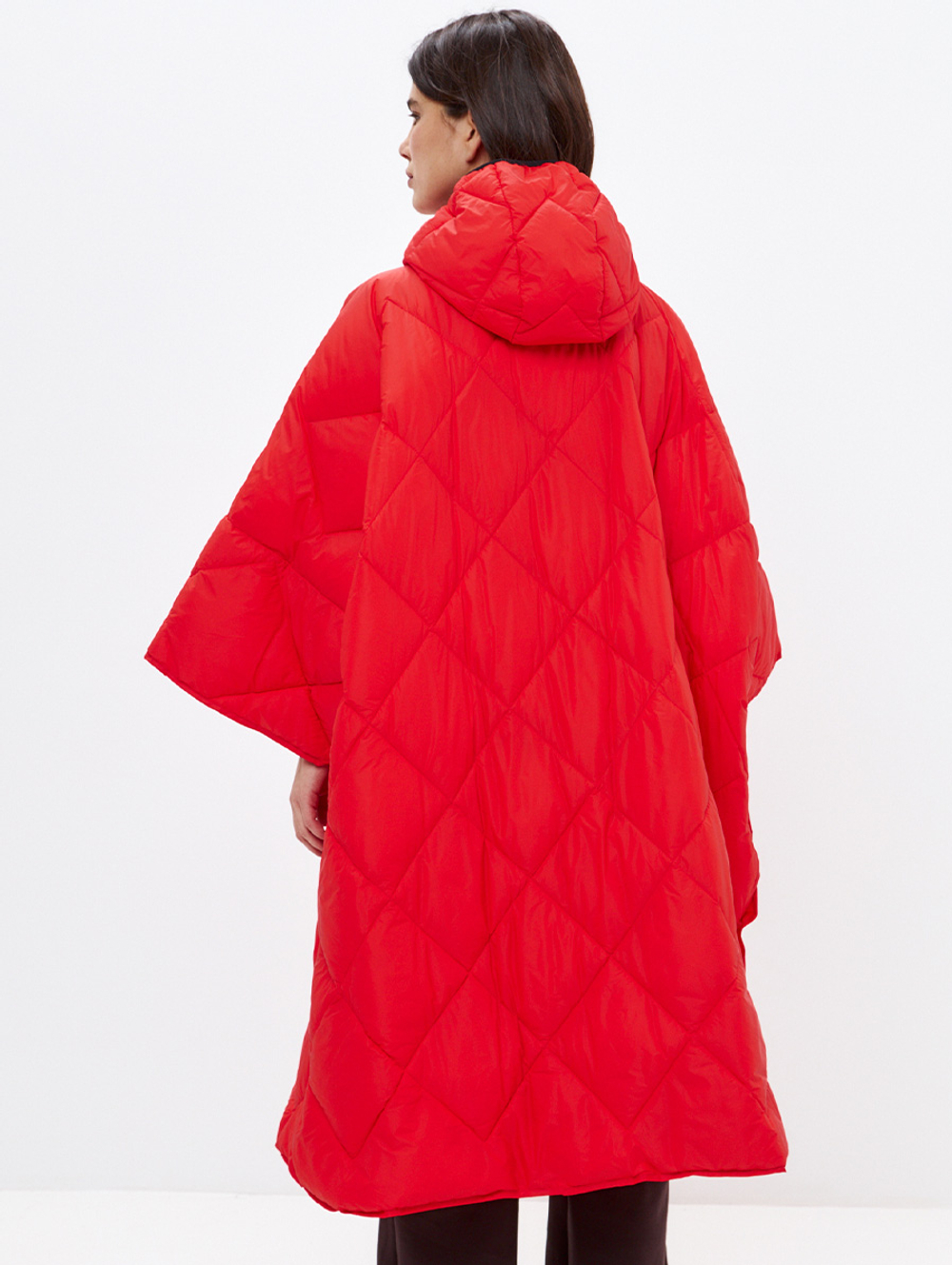 Утеплённое пончо 3 в 1 Shikotan red unisex