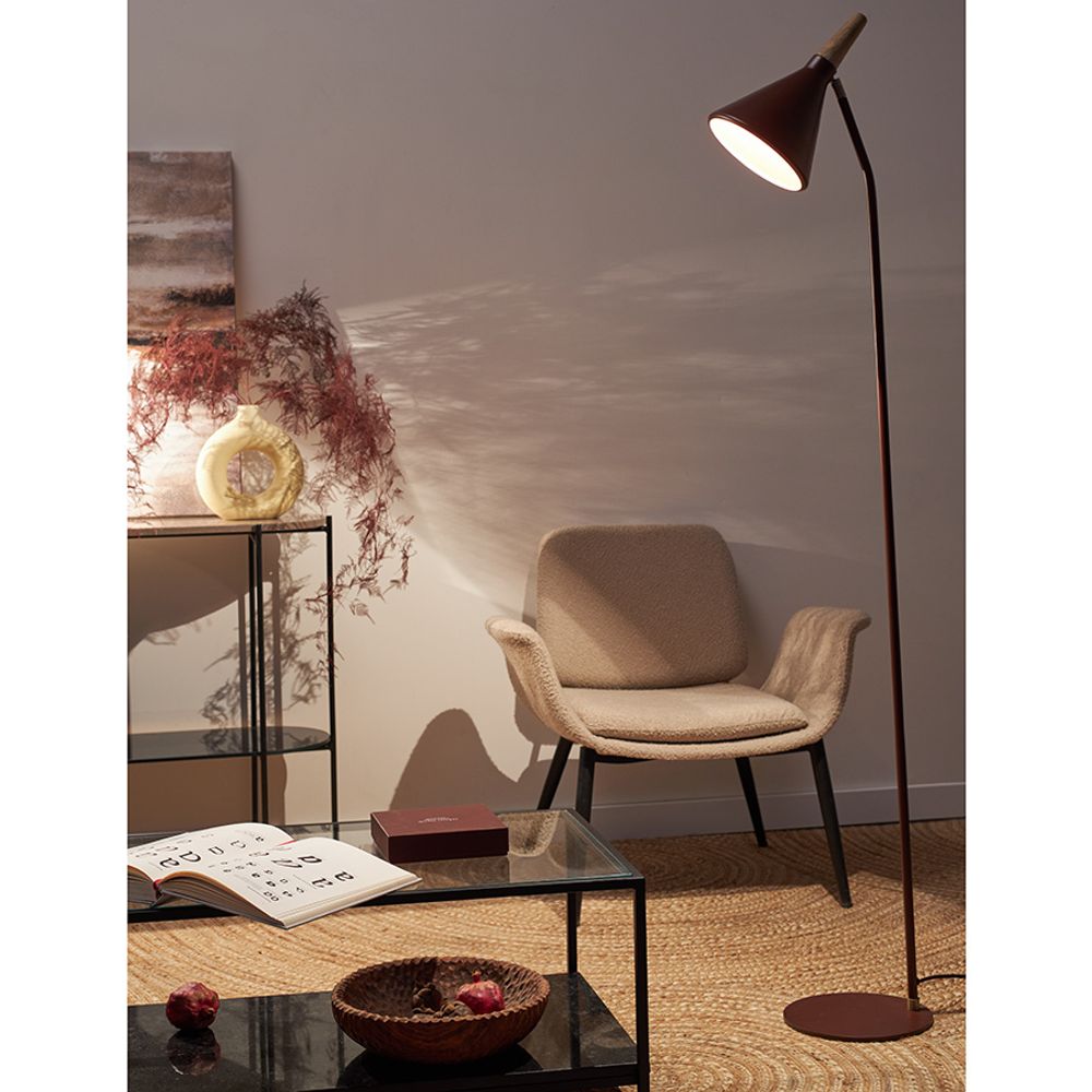 Лаунж-кресло Hilde, букле, серо-бежевое