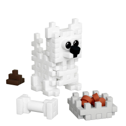 Marioinex - Мини-конструктор Waffle POCKET PETS PUPPIES Вест Хайленд Уайт Терьер 49 элементов. 907863