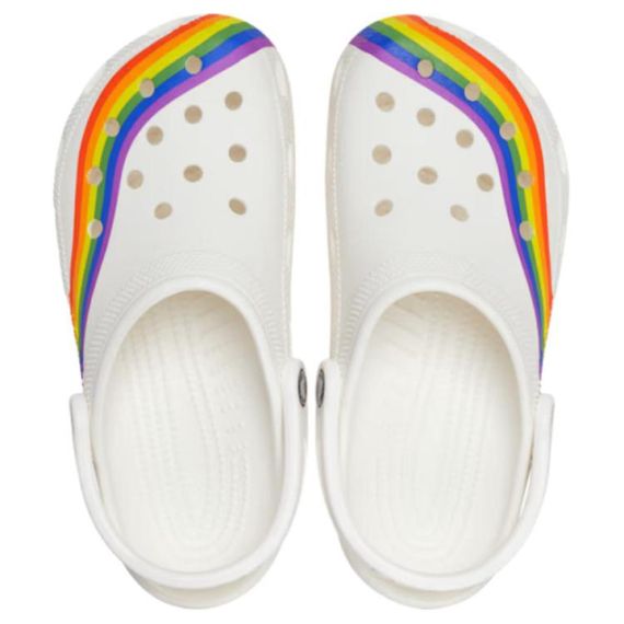 Crocs Classic Rainbow Dye Clog 'White'