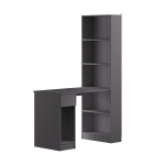 Письменный стол со шкафом Лайт 10.01 темно-серый