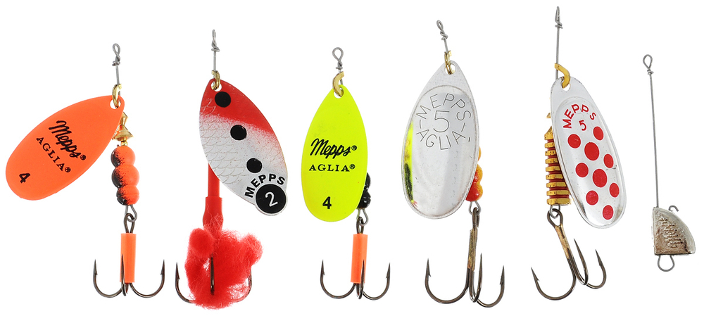 Набор вращ. блесен MEPPS Kit Brochet (5шт/уп) K5BR20015
