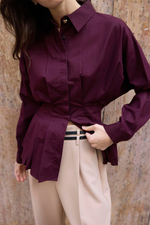 Рубашка из хлопка приталенная