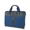 В2601 Сумка деловая, отдел на молнии, цвет черный/синий 34х42х16см