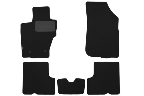 Коврики в салон для RENAULT Duster 4WD 2010-2015, кроссовер, 5 шт. (текстиль) KLEVER03412922110KH