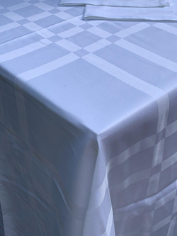 Скатерть 180x270 и 12 салфеток Palombella Marilia белые