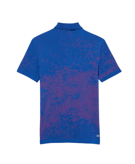 Теннисное поло Lacoste Slim Fit Roland-Garros Edition Sport - blue/pink
