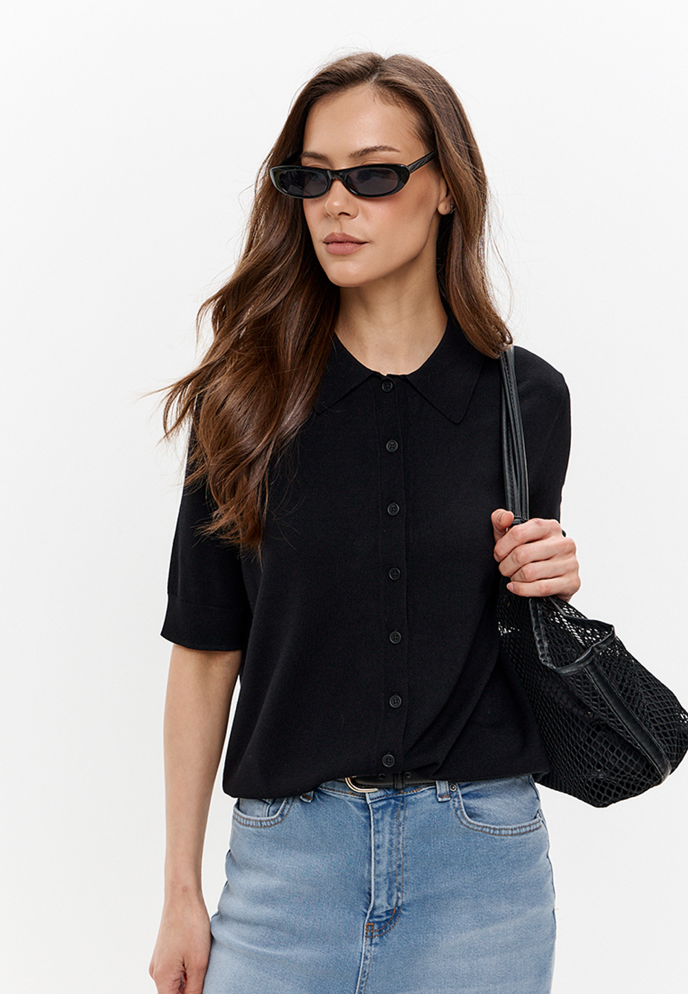 Кардиган с коротким рукавом