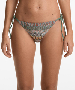 OYSHO Трусы-бикини средней посадки, связанные крючком, аквамариновый
