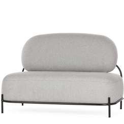 Двухместный диван Pawai 125 см, серый