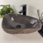 Раковина из речного камня RS-64988 54*37*15 0862