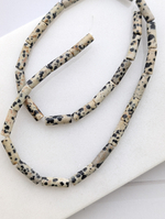 Далматиновая яшма трубочки 13*4мм