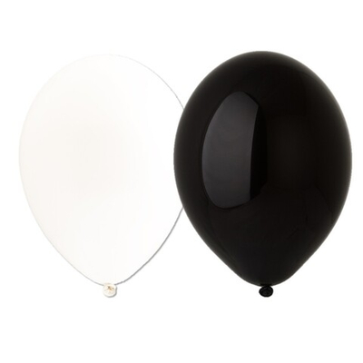 Латексные шары в черной и белой палитре «Пастель Экстра» в ассортименте