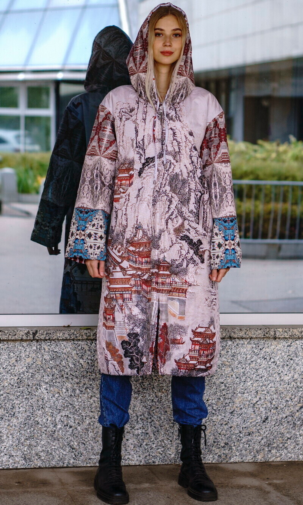 Двустороннее пальто-парка