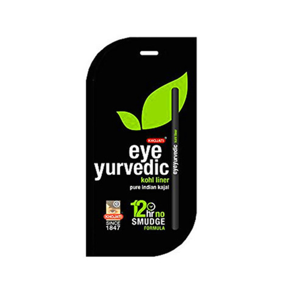 Карандаш для глаз Khojati eye yurvedic kohl liner Кходжати Черный цвет Индия