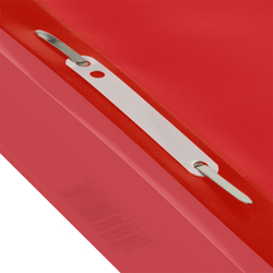 Папка-скоросшиватель пластик. СТАММ А5, 180мкм, красная с прозр. верхом ММ-31306