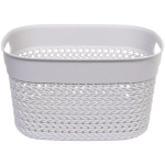 Корзина для хранения с крышкой «МАРСИ», цвет серый, 27*21*15,5см