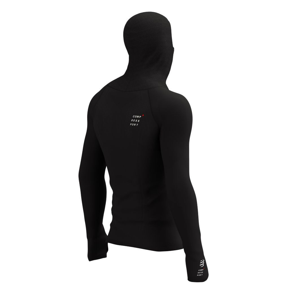 Компрессионка  Compressport 3D Thermo Ultralight Racing Hoodie - черный
