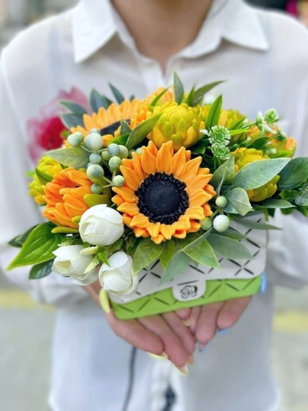 «Букет Подсолнухов, сумочка»