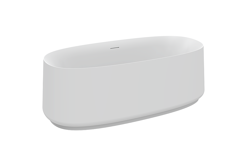 Акриловая ванна Cezares LUX 170х82 CZR-LUX-CENTRAL-170-82-58-MATT белая матовая