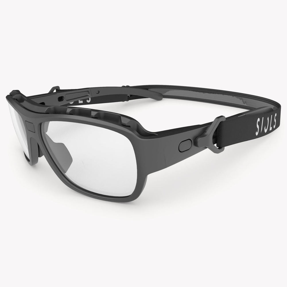 Спортивные очки с диоптриями детские Siols / Kids Fusion Hybrid / Black Matt / Medium 10-13 лет