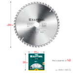 KRAFTOOL Optima, 300 х 32 мм, 48Т, пильный диск по дереву (36951-300-32)