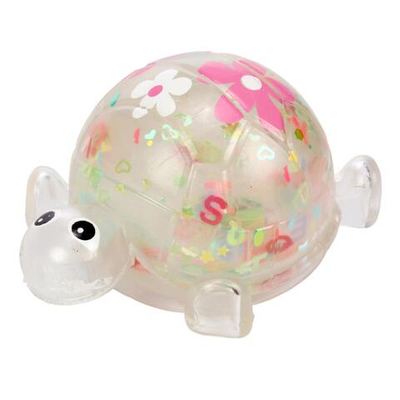 Мякиш Черепаха с блестками 9 см, 3 цвета микс, с-30513