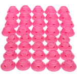 Бигуди силиконовые 40шт в косметичке «KUDRI», цвет розовый, два размера 2*5 и 1,5*3,9см