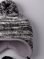 Шапка детская вязаная осенняя на завязках