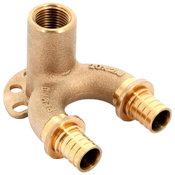 Угольник REHAU настенный ВР 20/20-1/2" RX+ длинный , бронза