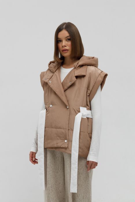 ЖИЛЕТ СТОК ШОКОЛАДНЫЙ