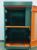 Навесной шкаф с USB выходами для зарядки 32 планшетов