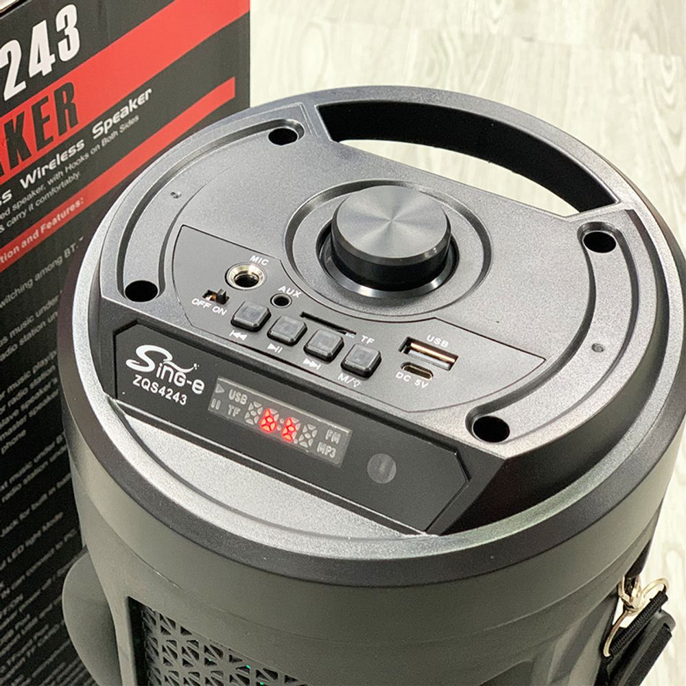 Колонка BT Speaker ZQS-4243 (16W/FM/USB//BT) Караоке