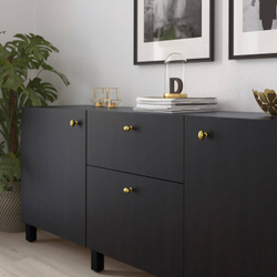 IKEA ENERYDA  (ИКЕА ЕНЕРЙДА)  -  Ручка, цветная латунь, 35 мм