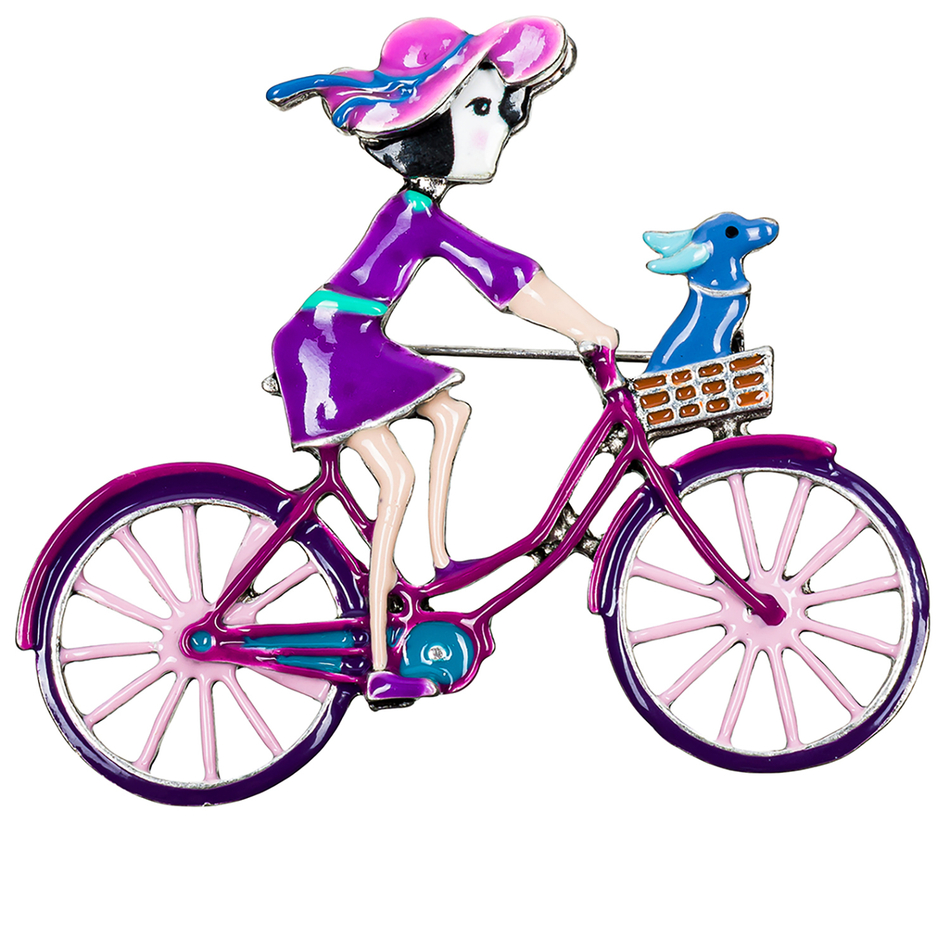 Брошь Shadore Велосипед XZ2294.11 V/S