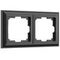 Рамка Werkel Fiore на 2 поста черный W0022208 4690389160370