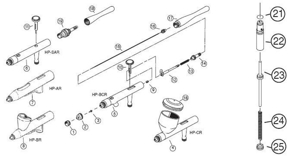 Аэрограф Iwata Revolution HP-BCR
