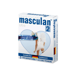 Презервативы Masculan Ultra 2,  3 шт.  Особо тонкие (Ultra Fine)