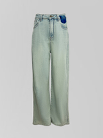 Джинсы LTBI 220 широкие однотонные со стрейчем