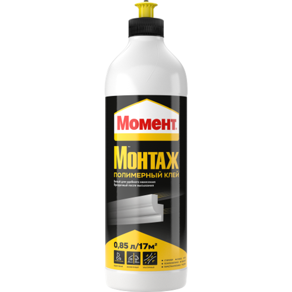 Жидкие гвозди Момент 2231297 Монтаж полимерный клей 0,85 л. | Момент