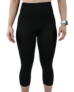 Легинсы-капри для отдыха и спорта (Размер: XL) (Цвет: черный)