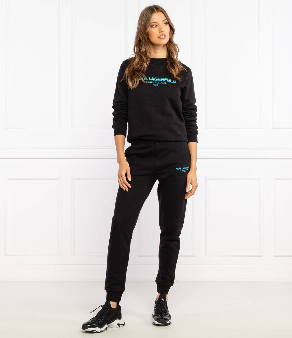 Худи graphic logo Karl Lagerfeld - черный(215W1801)