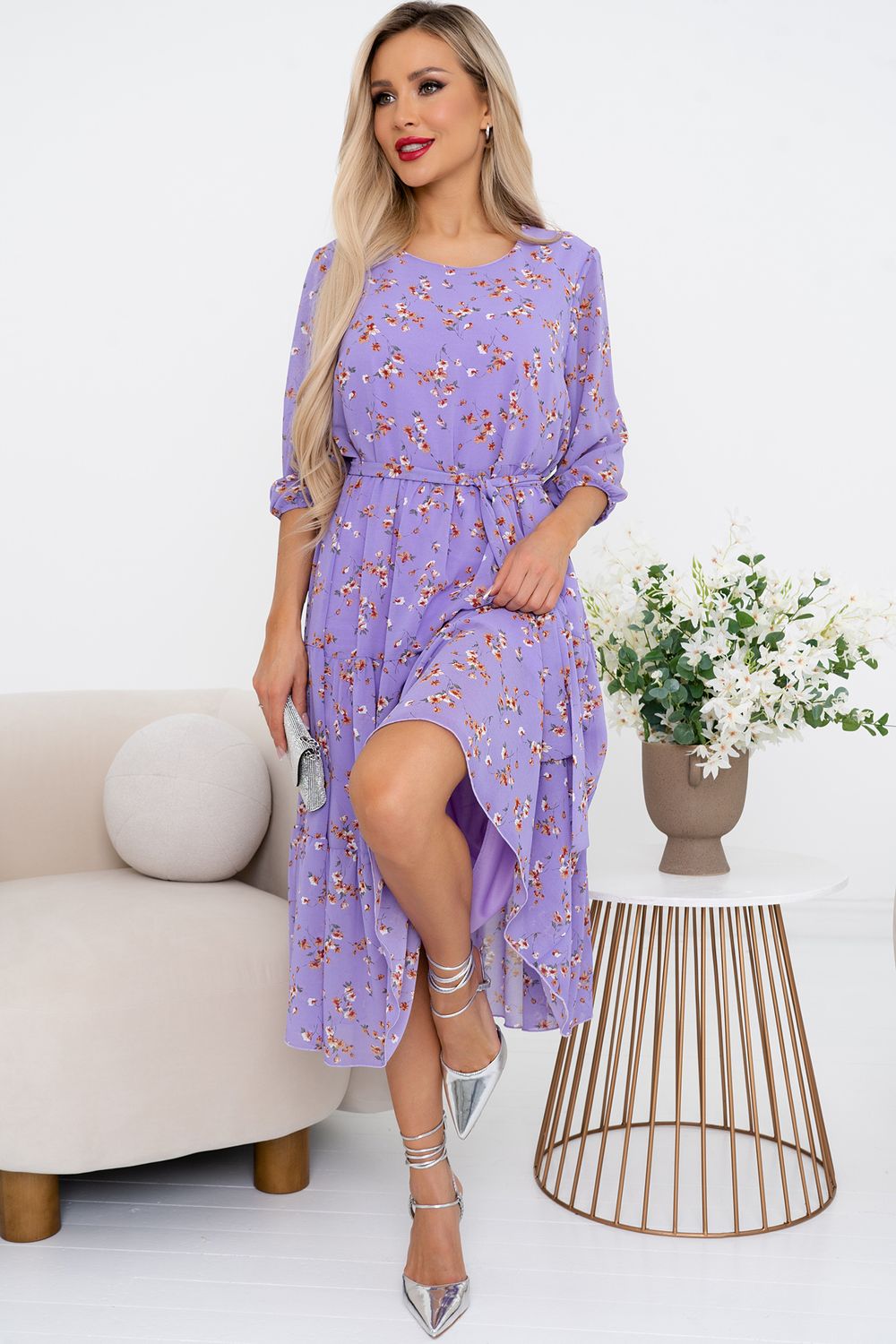 Платье Хелена (сирень) Р11-2075/2 Nikol (Акция)